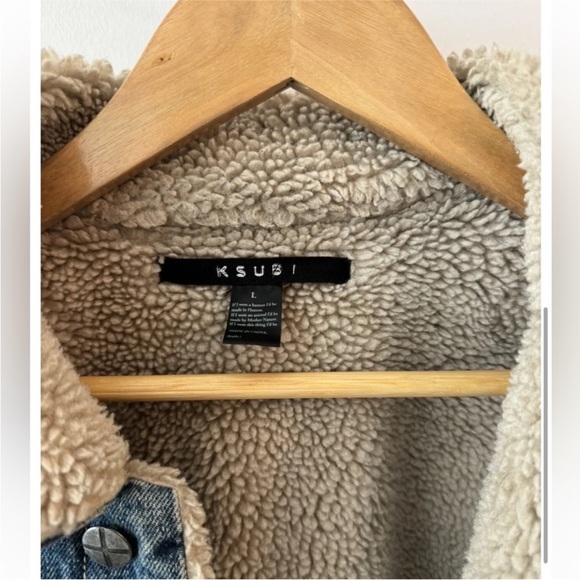 Ksubi denim jacket w/ Sherpa lining - Picture 2 of 5